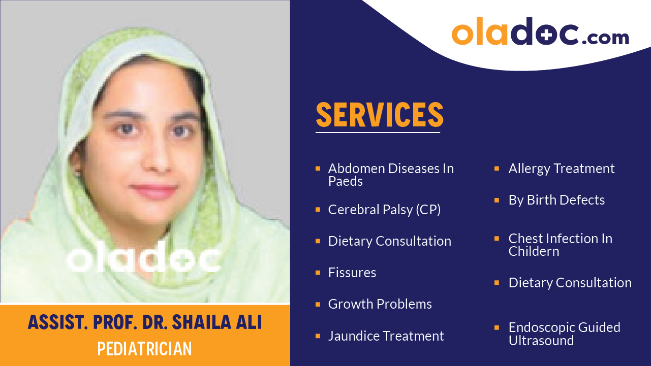 Services provided by Dr.Shaila Ali